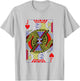 Jack Of Hearts Royal Flush Costume Halloween Playing Cards T-Shirt - T-Shirt | Ash