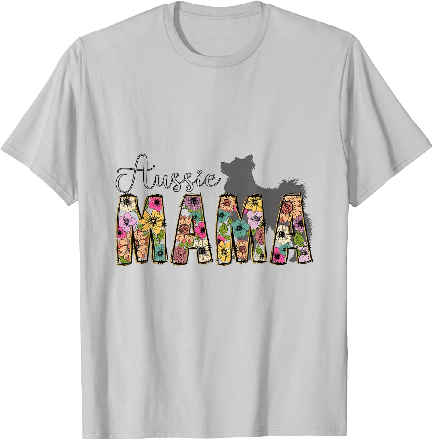 Australian Shepherd Aussie Dog Men Women Kids T-Shirt - T-Shirt | Ash