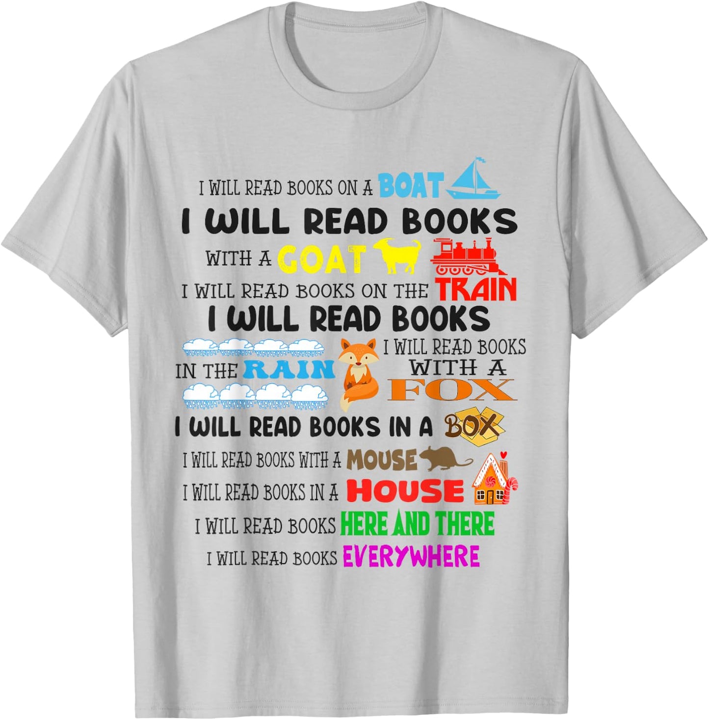 Funny Read My Shirt Day For Kids Boy Girls i will read books T-Shirt - T-Shirt | Ash