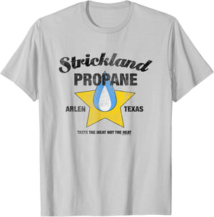 King Of The Hill Strickland Propane Arlen Texas Retro Logo T-Shirt - T-Shirt | Ash