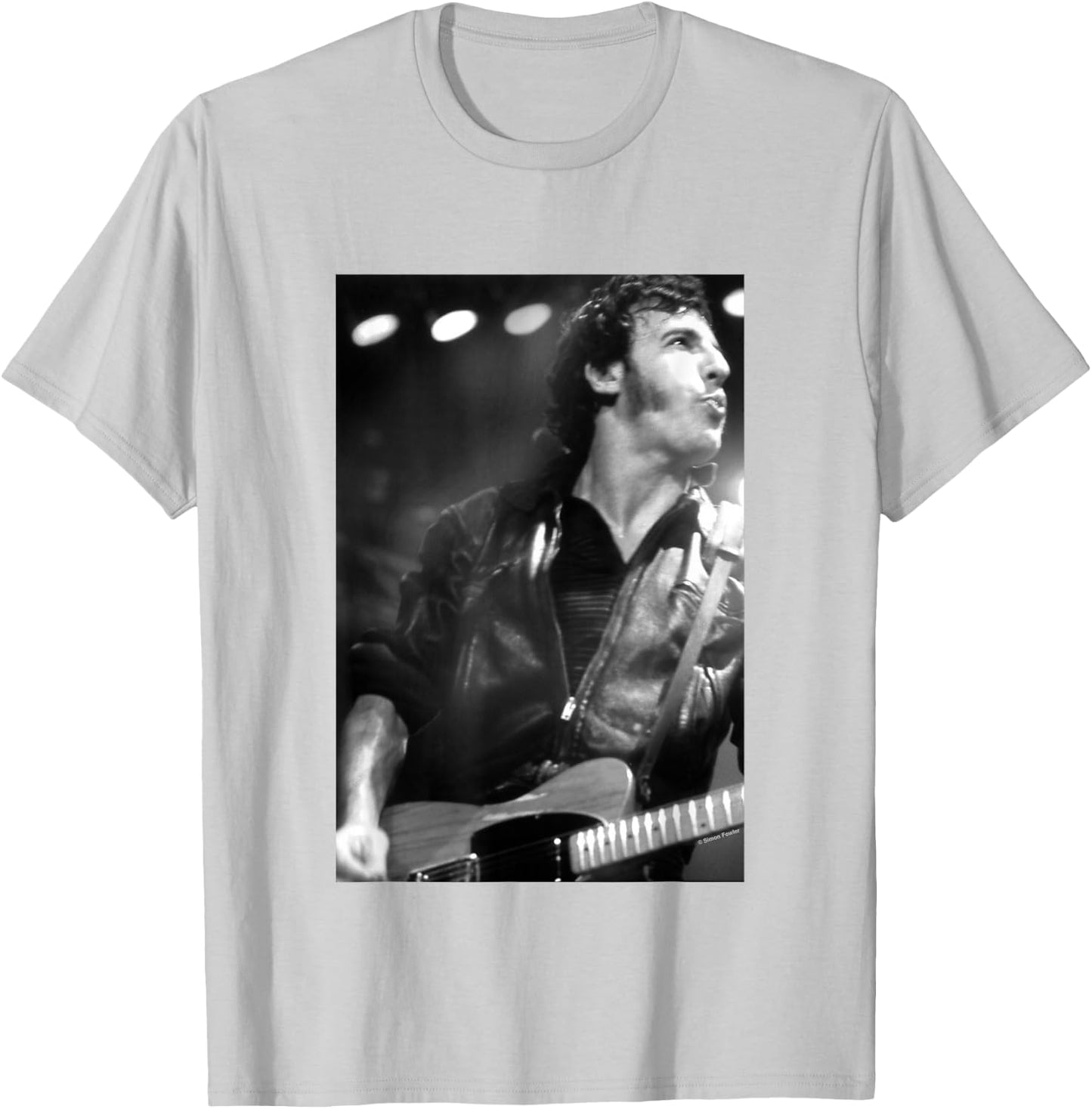Bruce Springsteen Live On Stage by Simon Fowler T-Shirt - T-Shirt | Ash