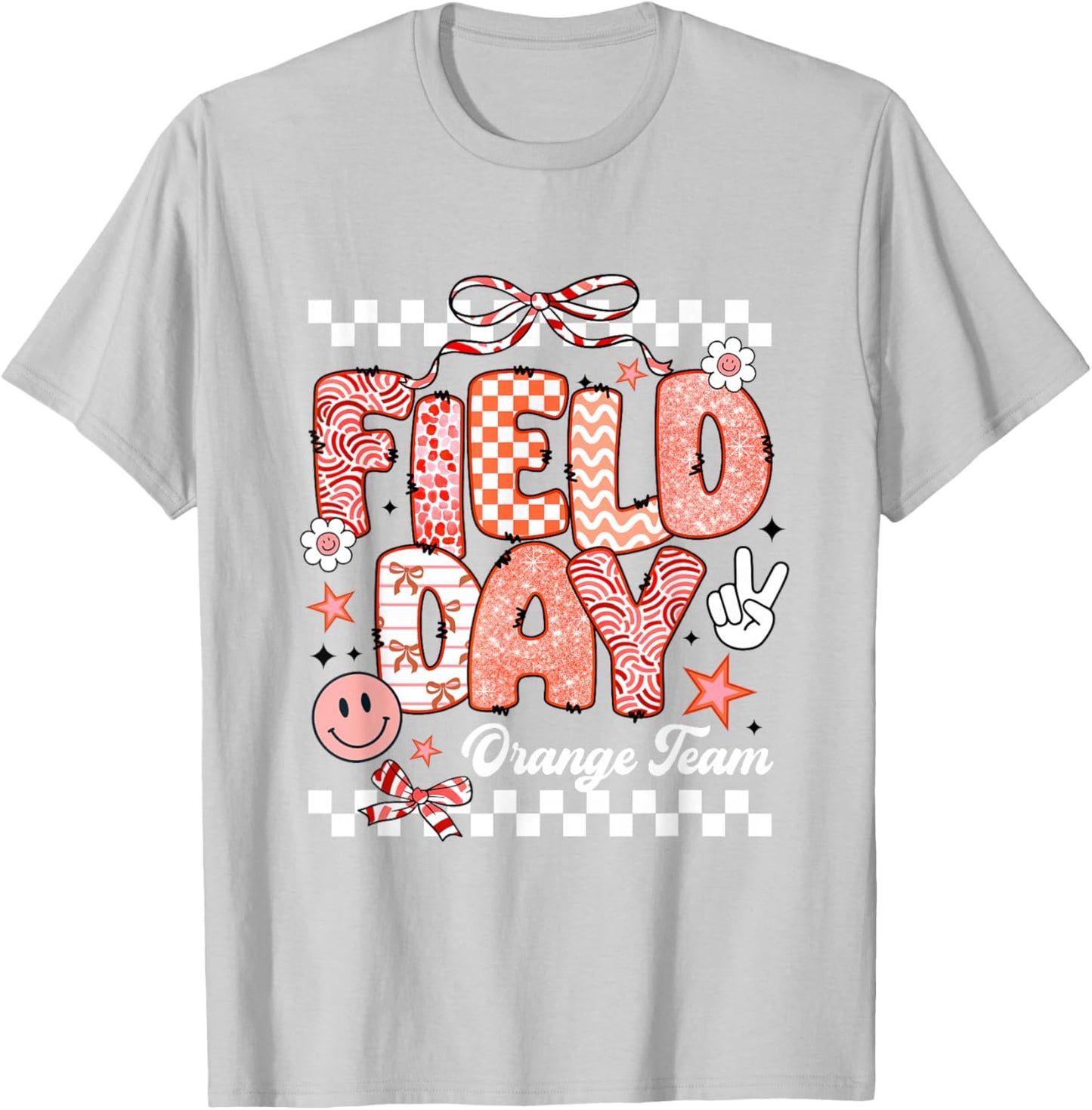 Orange Team Field Day 2026 Let The Games Begin Teacher Kids T-Shirt - T-Shirt | Ash