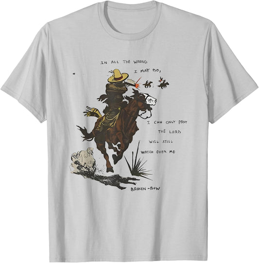 in All The Wrong I May Do I Can Only Pray The Lord Will T-Shirt - T-Shirt | Ash