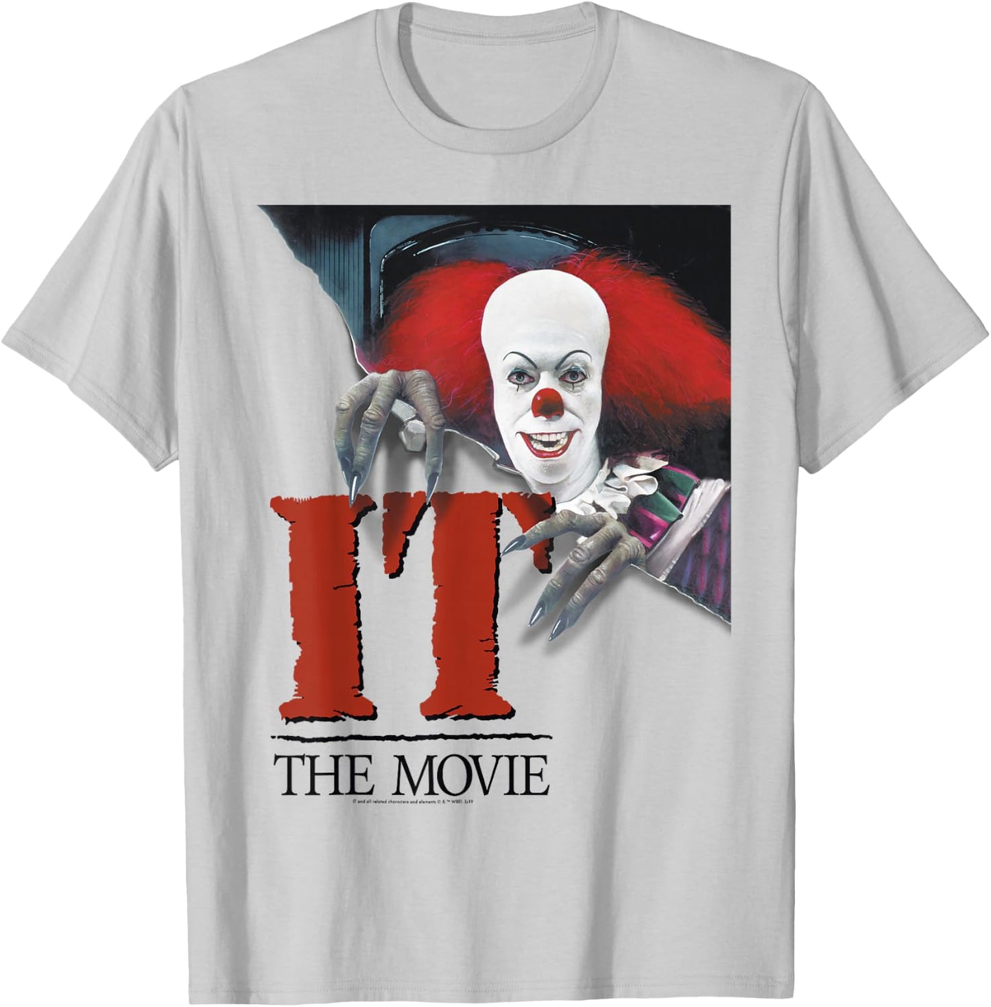 It Miniseries Pennywise Poster Logo T-Shirt - T-Shirt | Ash