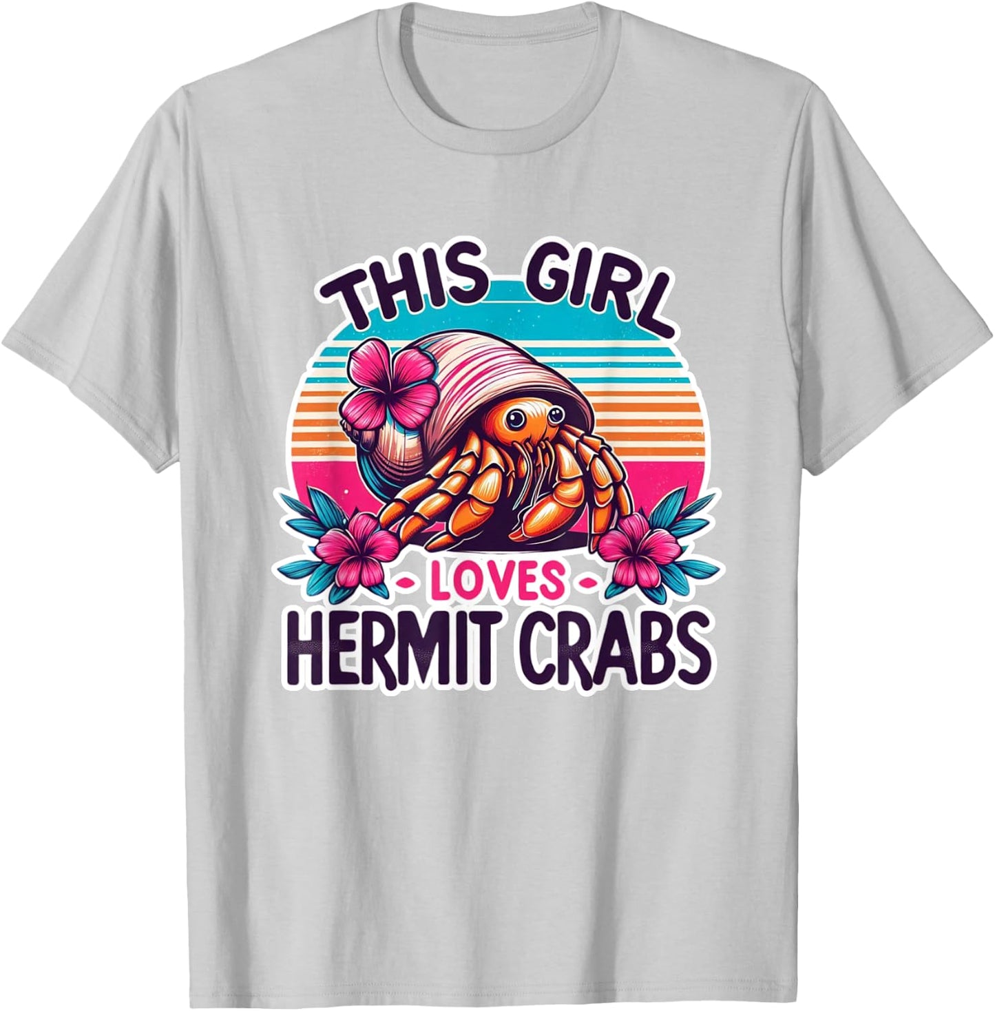 Hermit Crab Lover Shirt Ocean Animal Pet Hermit Crabs T-Shirt - T-Shirt | Ash