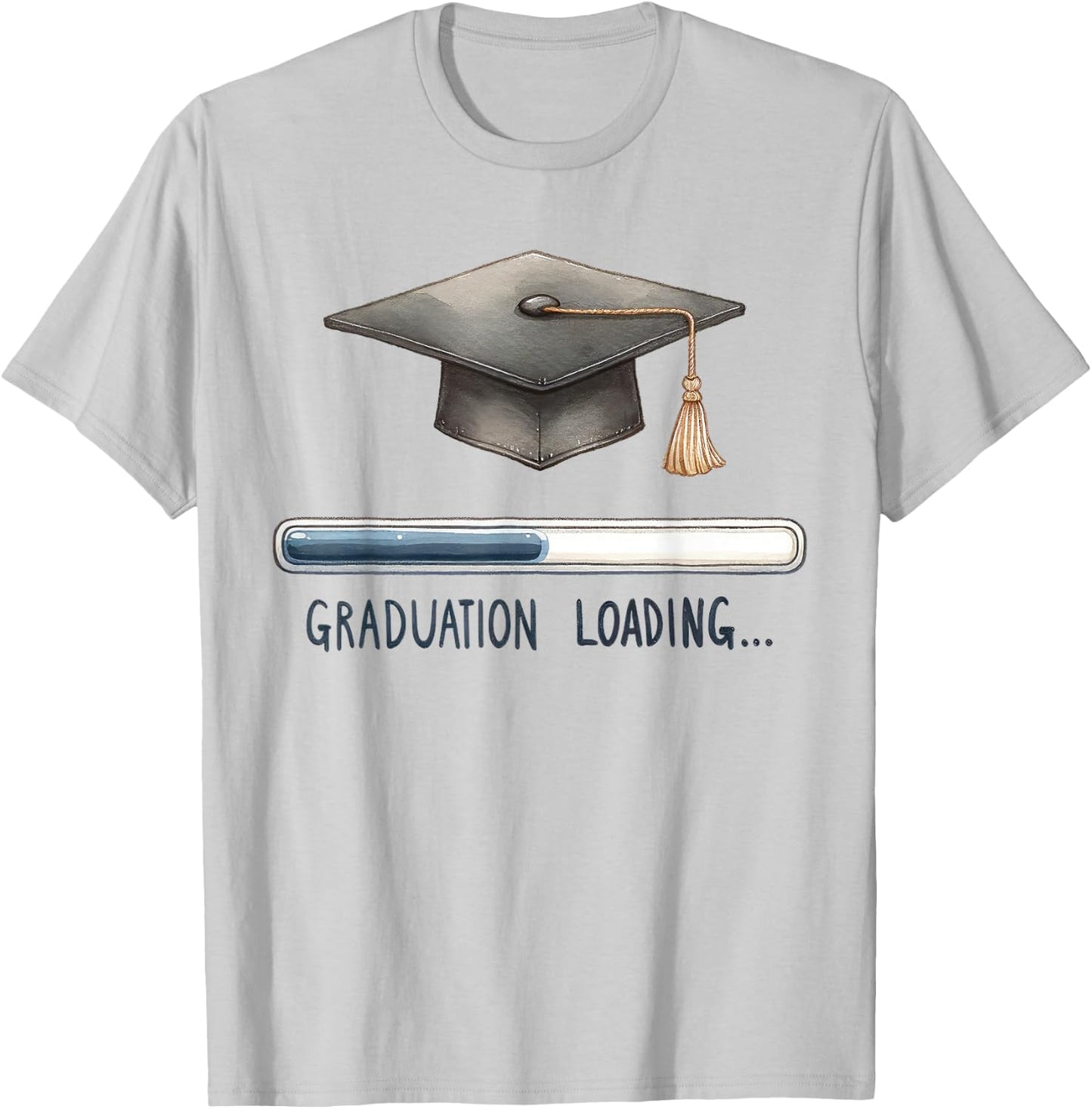 Graduation Loading T-Shirt - T-Shirt | Ash