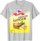 Ground Ginger Halloween Costume Unique Fun Foodie T-Shirt - T-Shirt | Ash