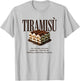 Tiramisu Vintage 90s Italian Food Aesthetic Foodie Dessert T-Shirt - T-Shirt | Ash