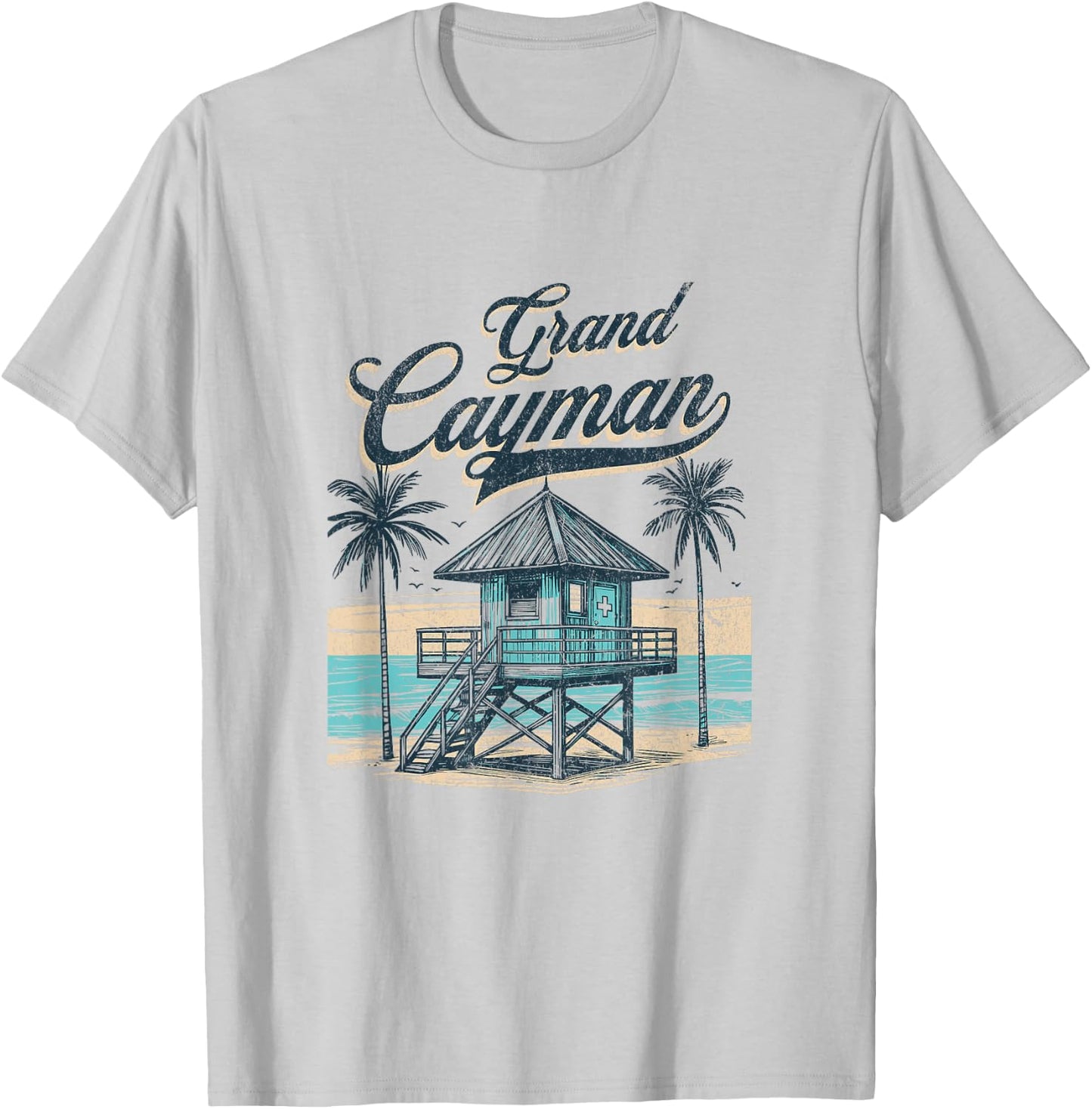 Grand Cayman Souvenir Cayman Islands T-Shirt - T-Shirt | Ash