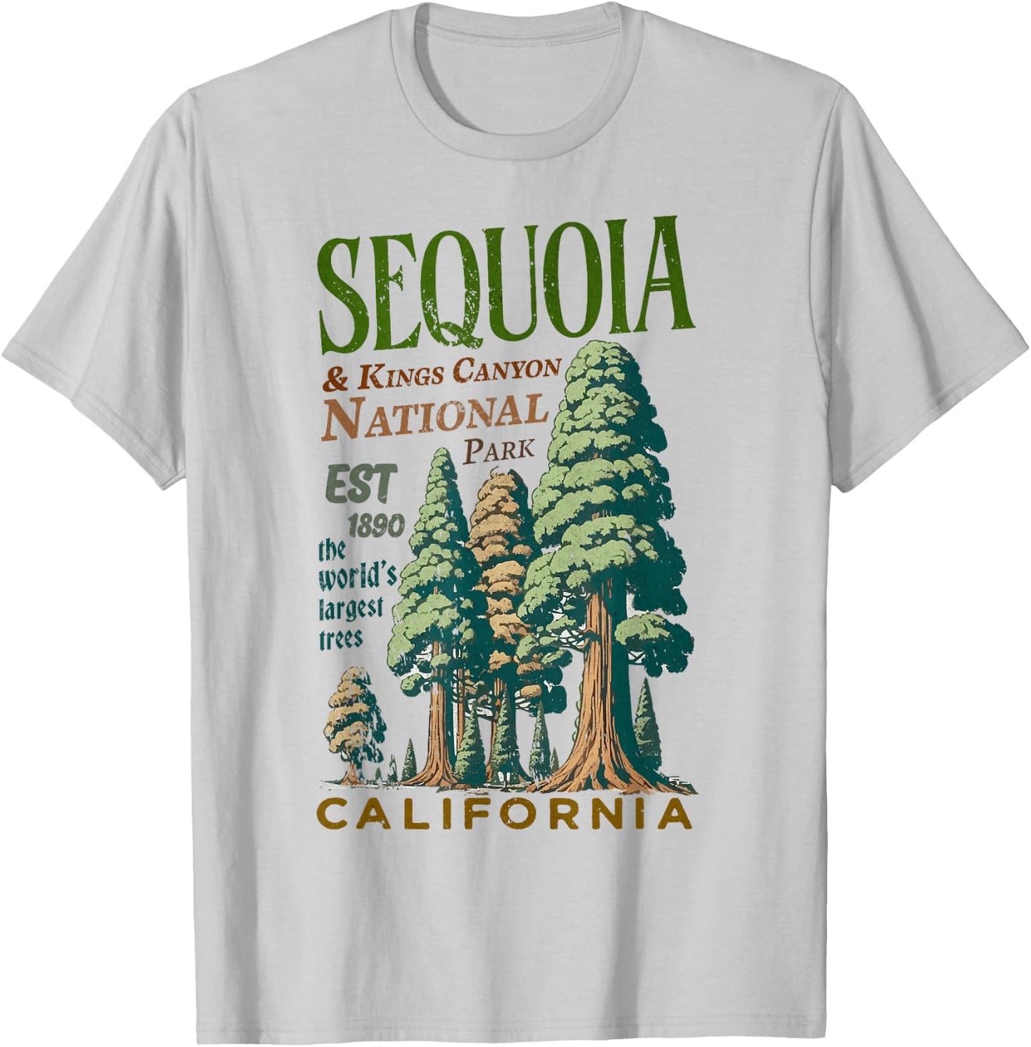 Sequoia Kings Canyon National Parks T-Shirt - T-Shirt | Ash