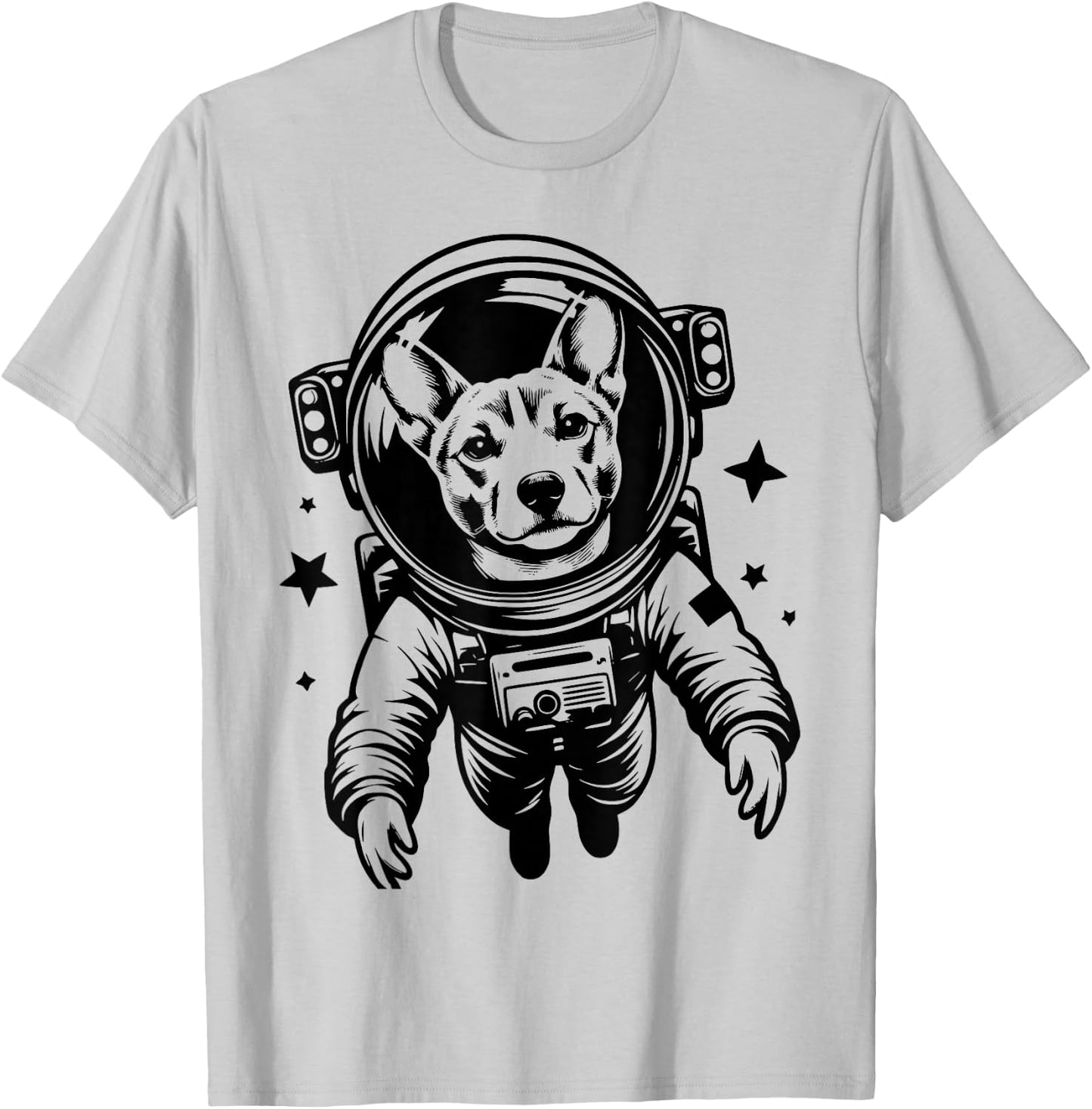 Dog Dad Mom Space - Astronaut Basenji Women T-Shirt - T-Shirt | Ash