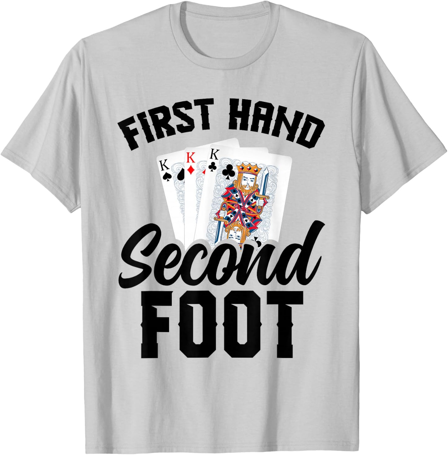 Hand Foot Player Card Game Set Card Holder Hand & Foot T-Shirt - T-Shirt | Ash