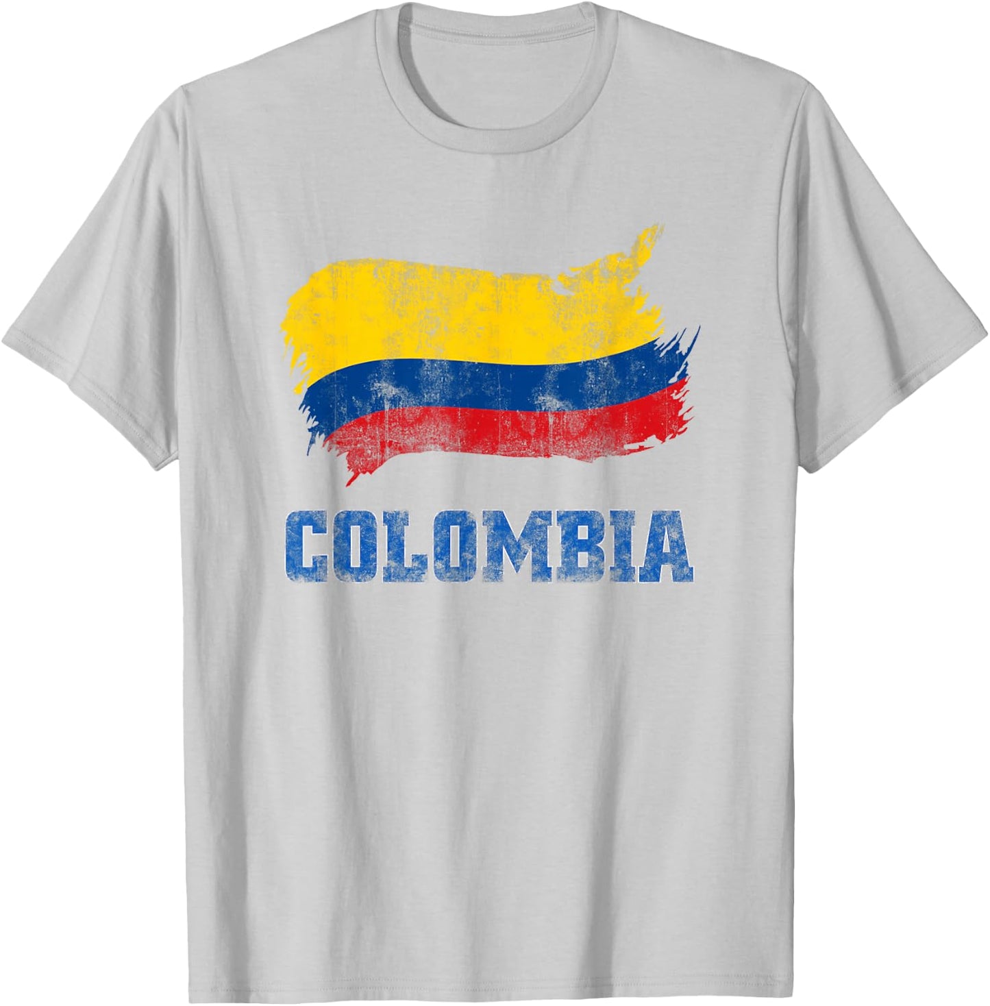 Colombia Flag Design Columbian Men Women Clothing Outfit T-Shirt - T-Shirt | Ash