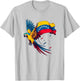 Venezuela 7 Stars Flag with Guacamaya T-Shirt - T-Shirt | Ash