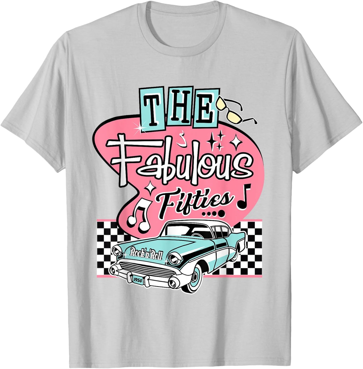 1950s Sock Hop Dance Retro 50s Costume Rockabilly Doo Wop T-Shirt - T-Shirt | Ash