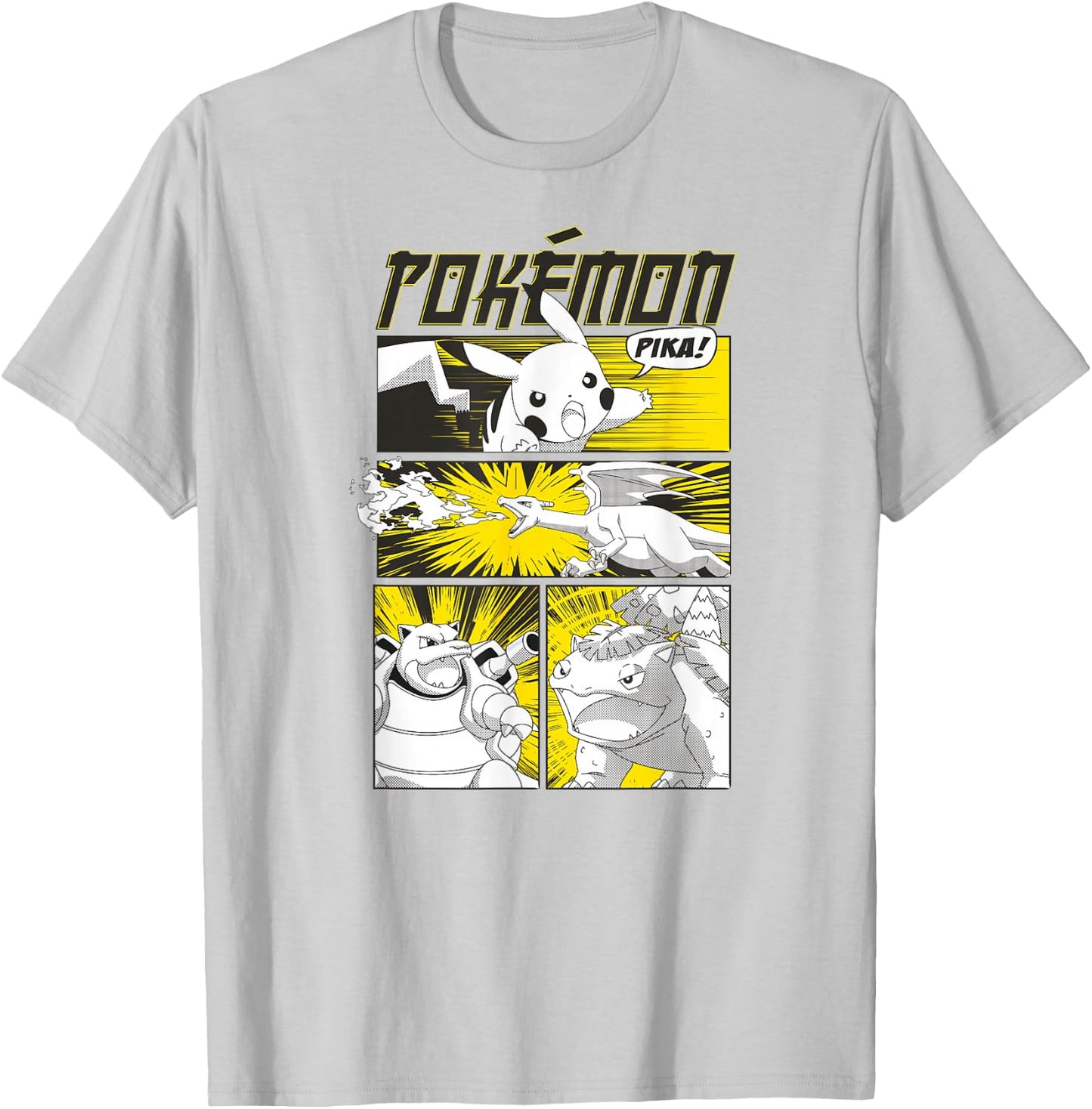 Pokémon - Pikachu Anime Battle Scene T-Shirt - T-Shirt | Ash