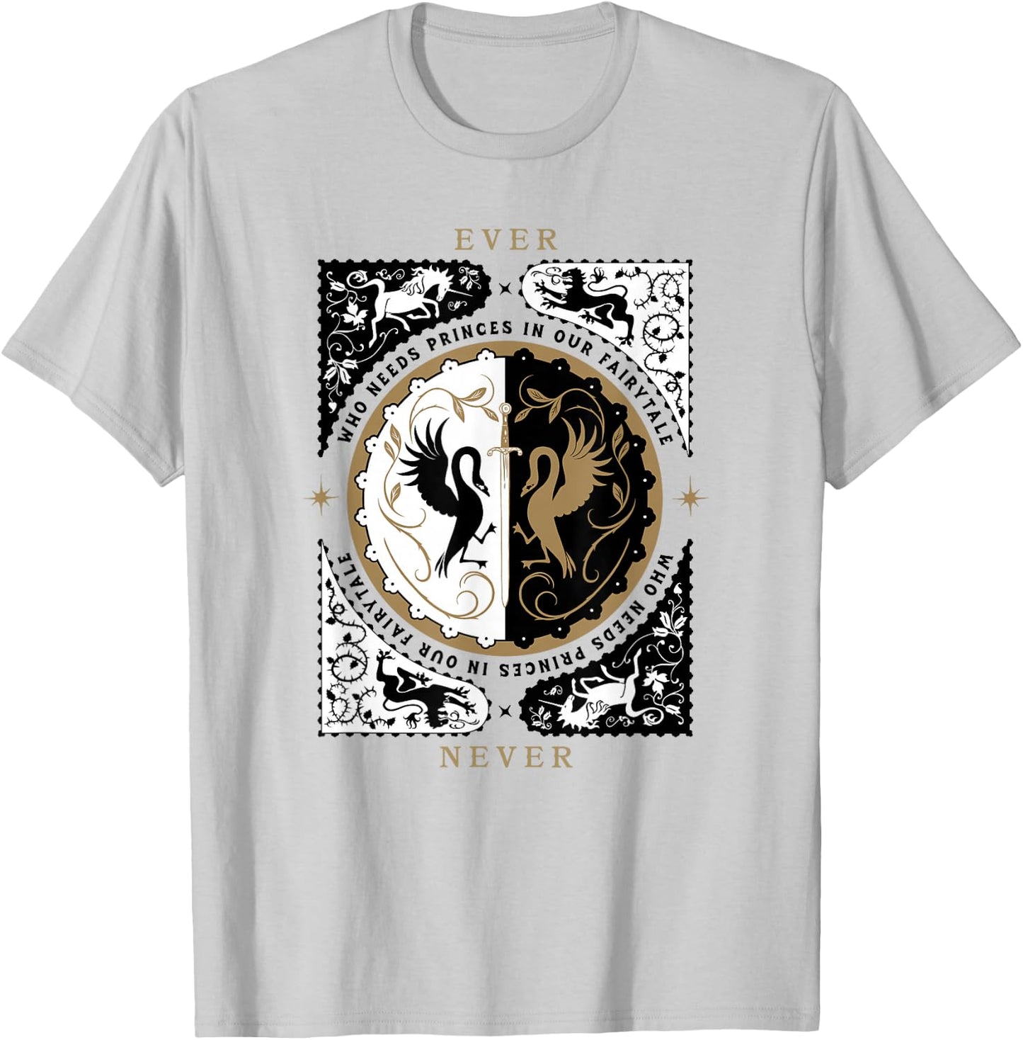 The School for Good and Evil Who Needs Princes T-Shirt - T-Shirt | Ash