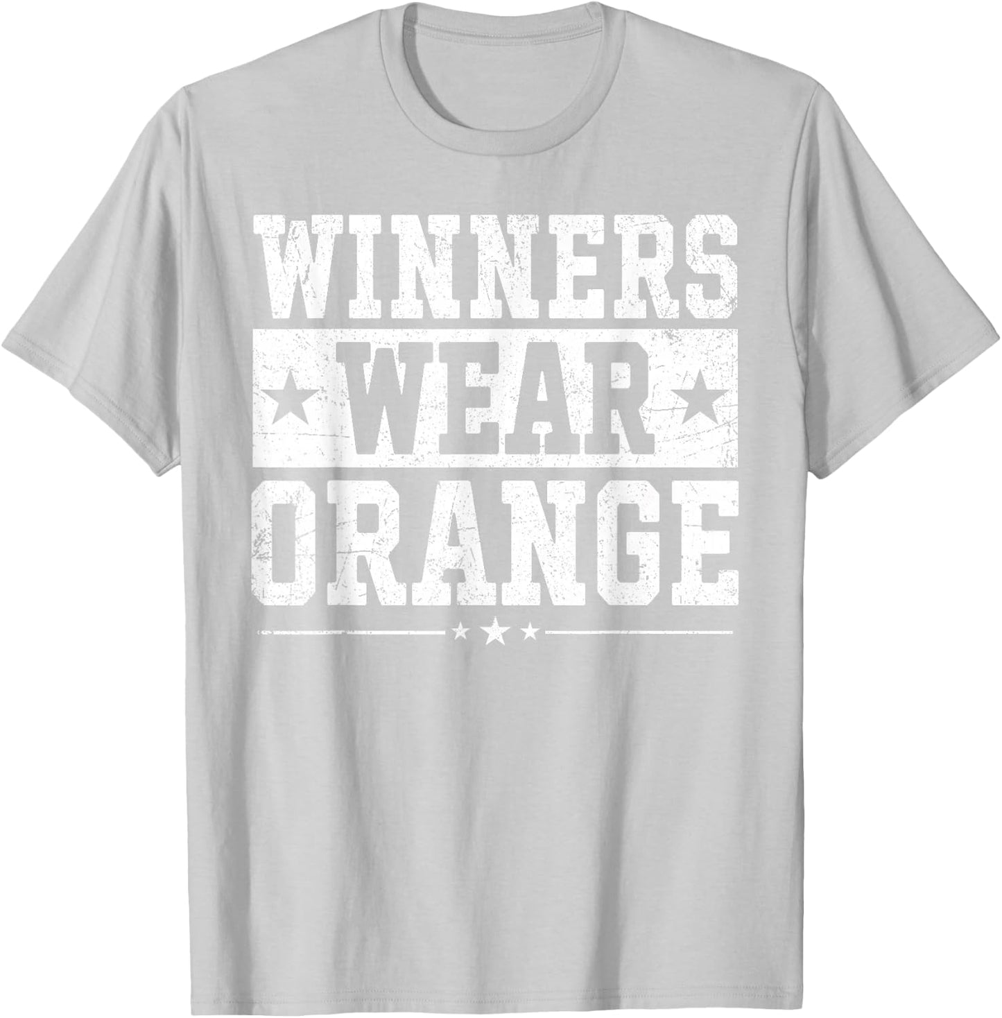 Winners Wear Orange Color War Camp Team Game Competition T-Shirt - T-Shirt | Ash