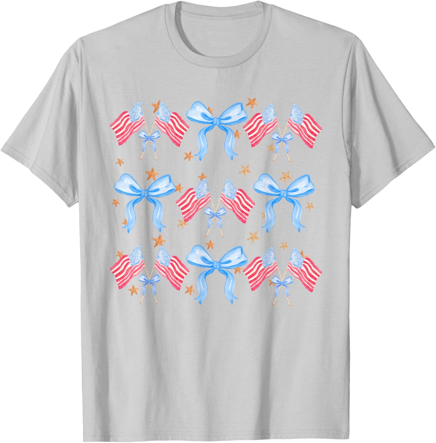 Patriotic Coquette 4th July American Flag Independence Day Men T-Shirt - T-Shirt | Ash