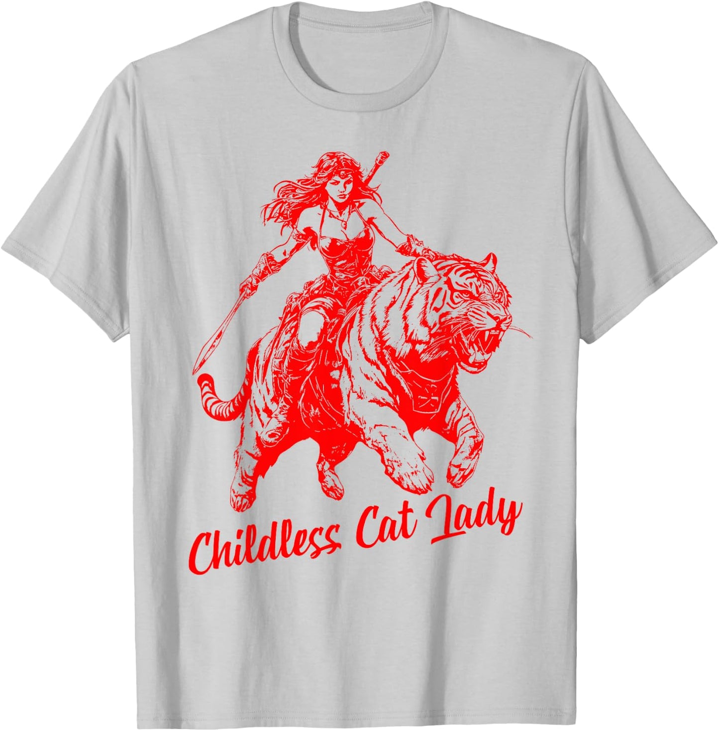 Childless Cat Lady Kamala Harris President 2024 Women Kamala T-Shirt - T-Shirt | Ash