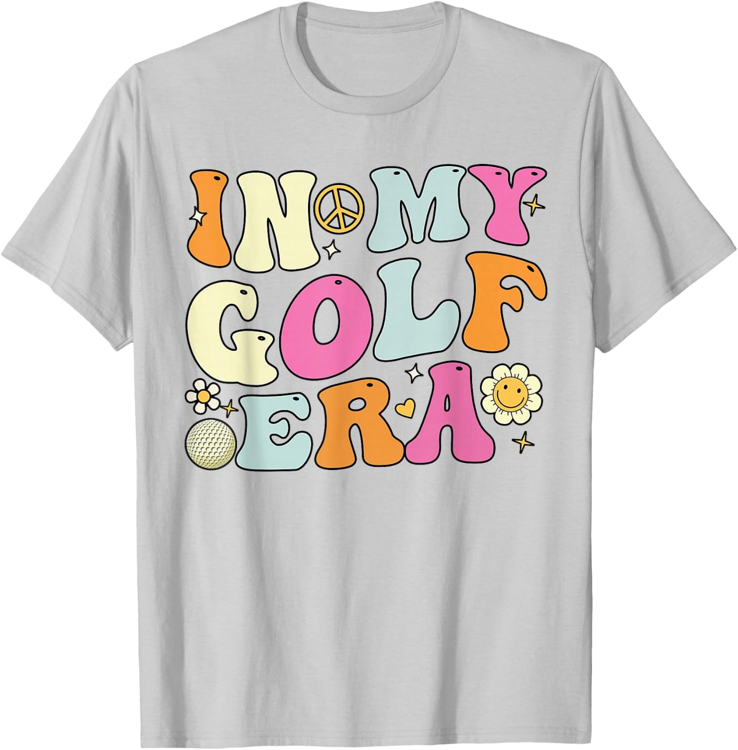 In My Golf Era, Cute Groovy Golf Player T-Shirt - T-Shirt | Ash