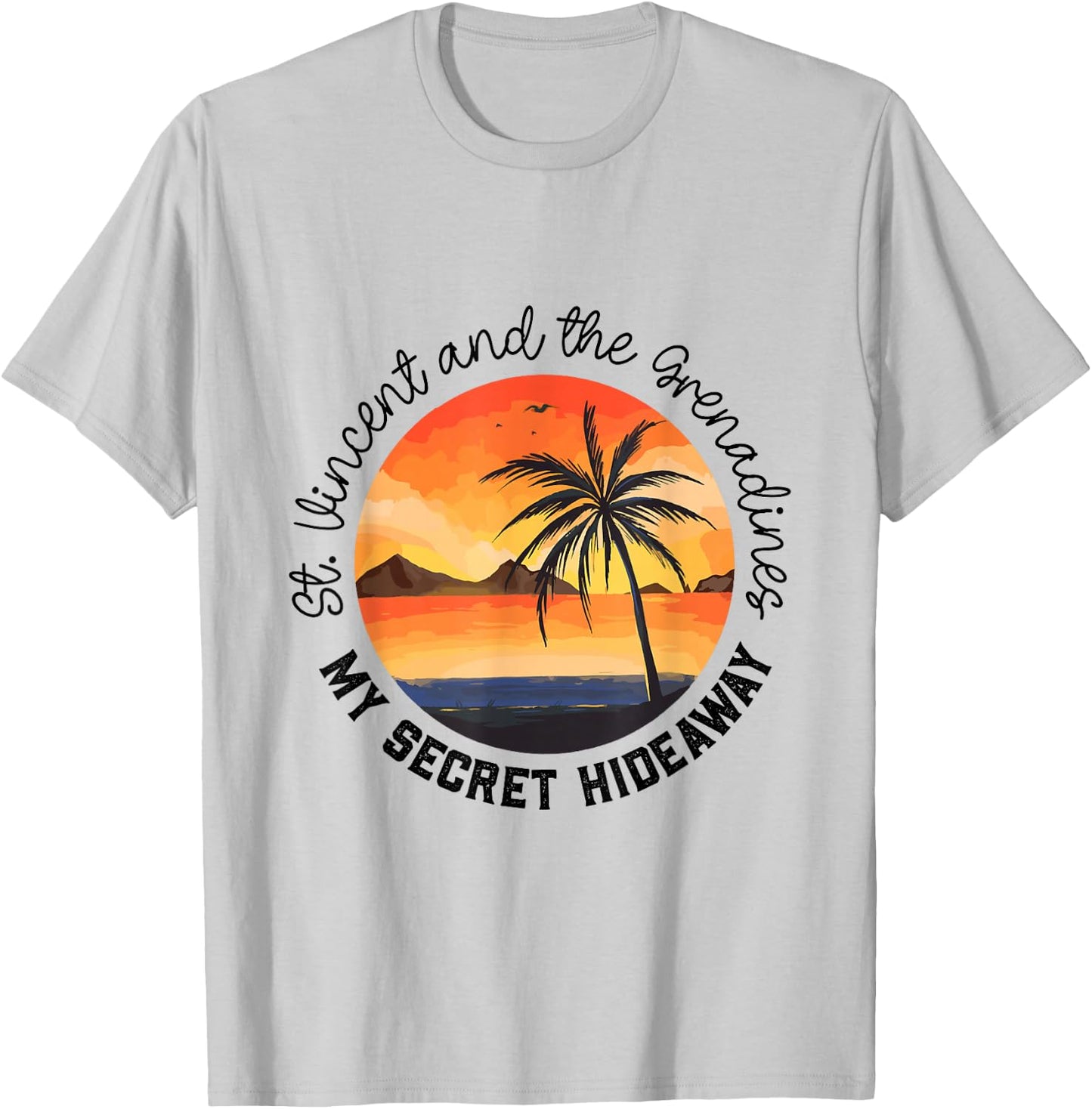 Secret Place St Vincent and the Grenadines T-Shirt - T-Shirt | Ash