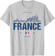 France Souvenir Travel , Small, White T-Shirt - T-Shirt | Ash
