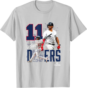 Rafael Devers | Boston Baseball Players | MLBRDS3003 T-Shirt - T-Shirt | Ash