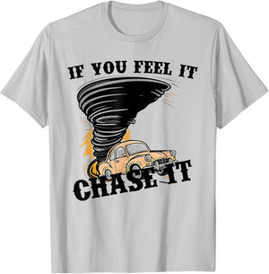 Retro If You Feel It Chase It Funny Car Quote Men Boys Kids T-Shirt - T-Shirt | Ash