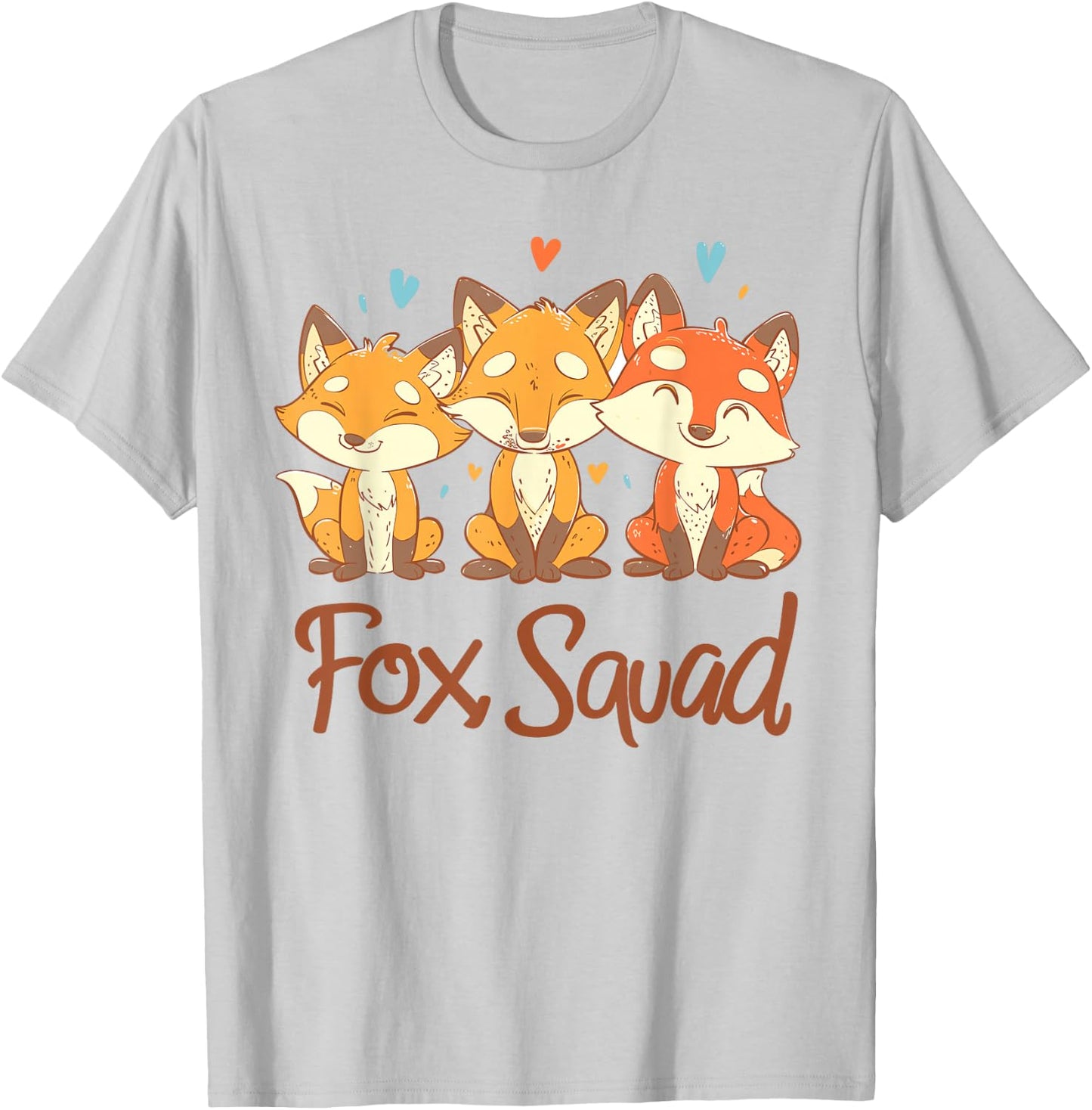 Fox Squad Design for Fox Lover Stuff | Cool Fox T-Shirt - T-Shirt | Ash