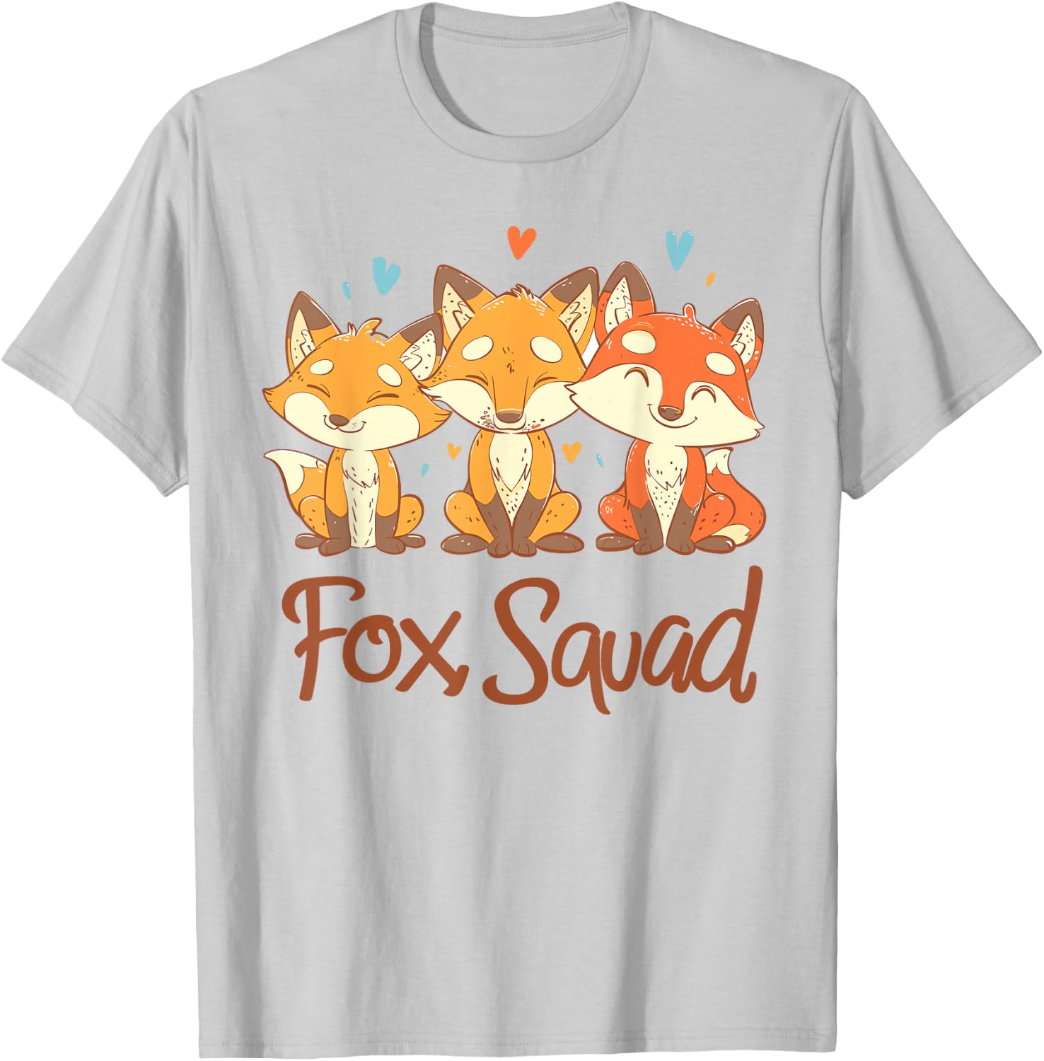 Fox Squad Design for Fox Lover Stuff | Cool Fox T-Shirt - T-Shirt | Ash
