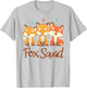 Fox Squad Design for Fox Lover Stuff | Cool Fox T-Shirt - T-Shirt | Ash