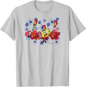 SpongeBob SquarePants - Patrick and Mr. Krabs Sweet Victory T-Shirt - T-Shirt | Ash