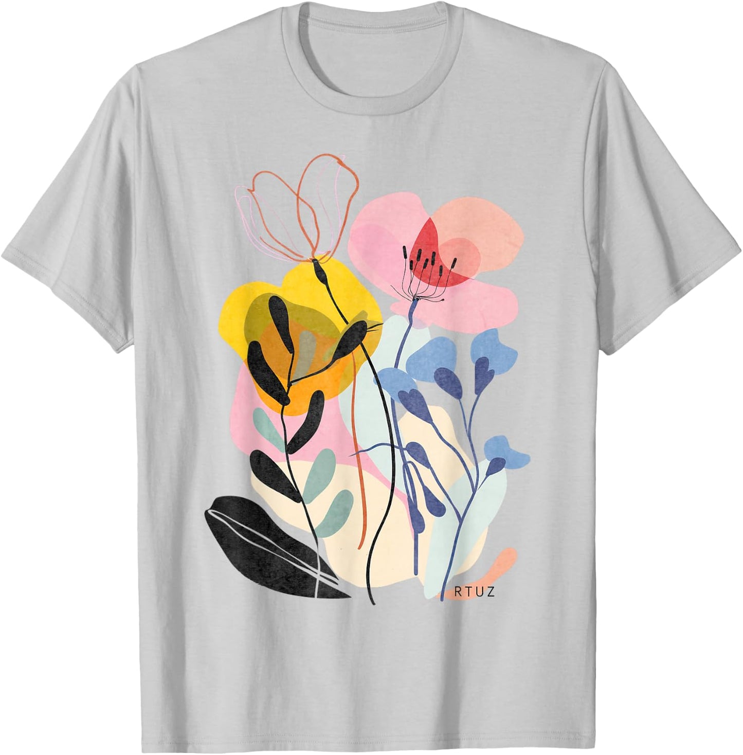 Boho Style Floral Pastel Design Flowers Hipster Streetwear T-Shirt - T-Shirt | Ash