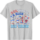 Icu Nurse 4th July Independence Day Red White Blue Icu Crew Women Men T-Shirt - T-Shirt | Ash