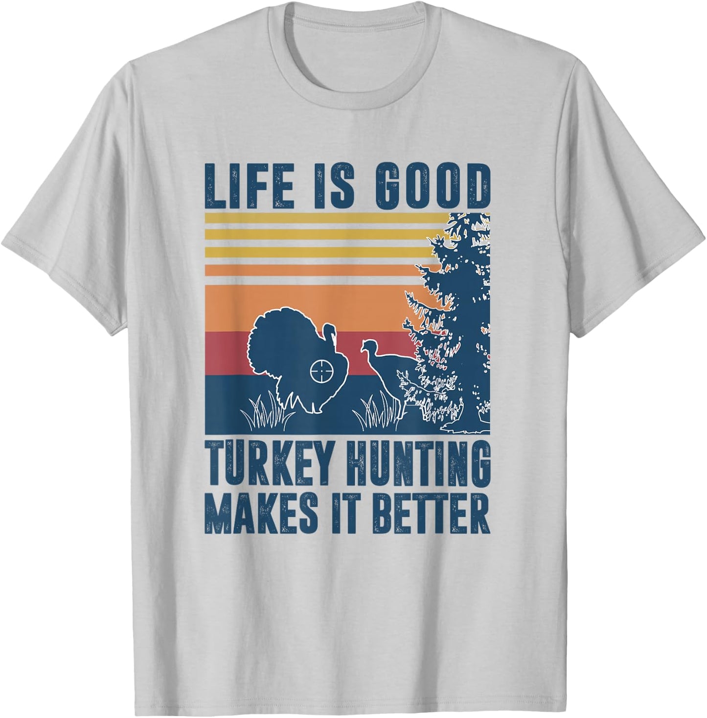 Turkey Hunting Gifts Men Women Wild Turkey Hunter T-Shirt - T-Shirt | Ash