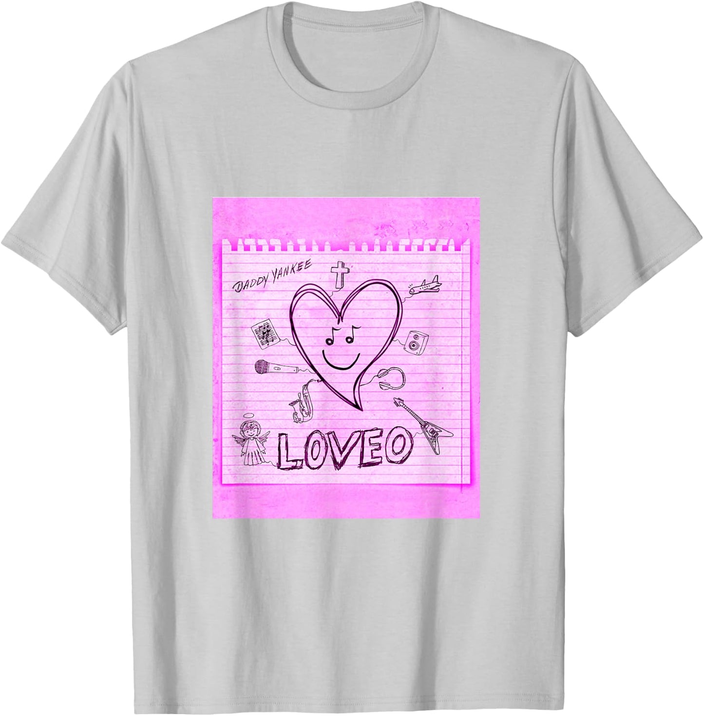 Official LOVEO Cover Merch T-Shirt - T-Shirt | Ash