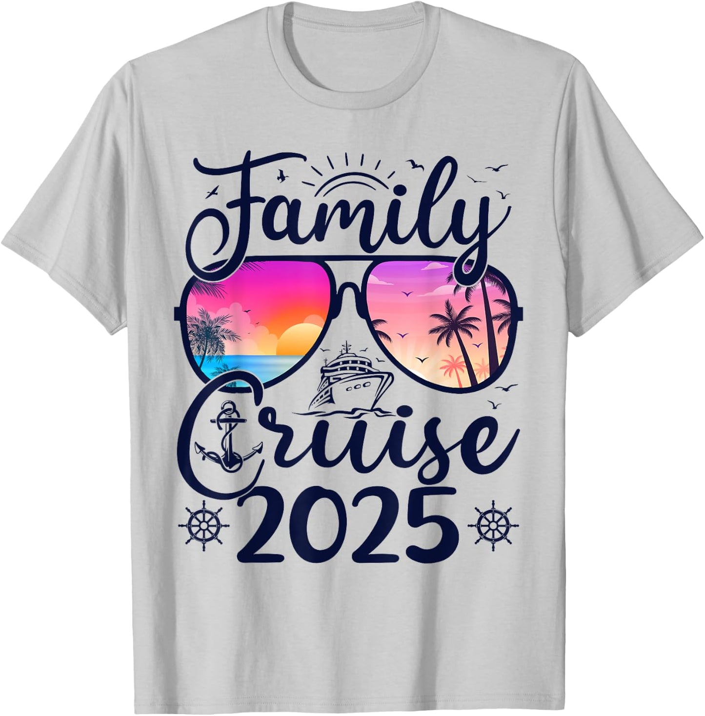 Family Cruise 2025 Summer Vacation Matching Family Cruise Men Women Kids T-Shirt - T-Shirt | Ash