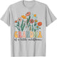 Grandma Of The Little Wildflower Birthday Party Baby Shower T-Shirt - T-Shirt | Ash