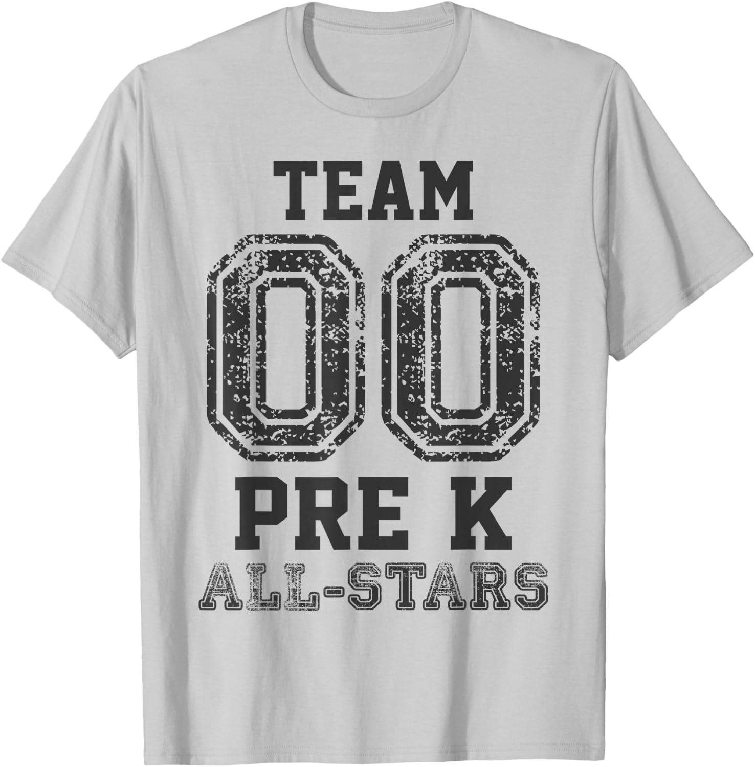 Preschool Team Pre-K All-Stars Sports Baseball Jersey T-Shirt - T-Shirt | Ash
