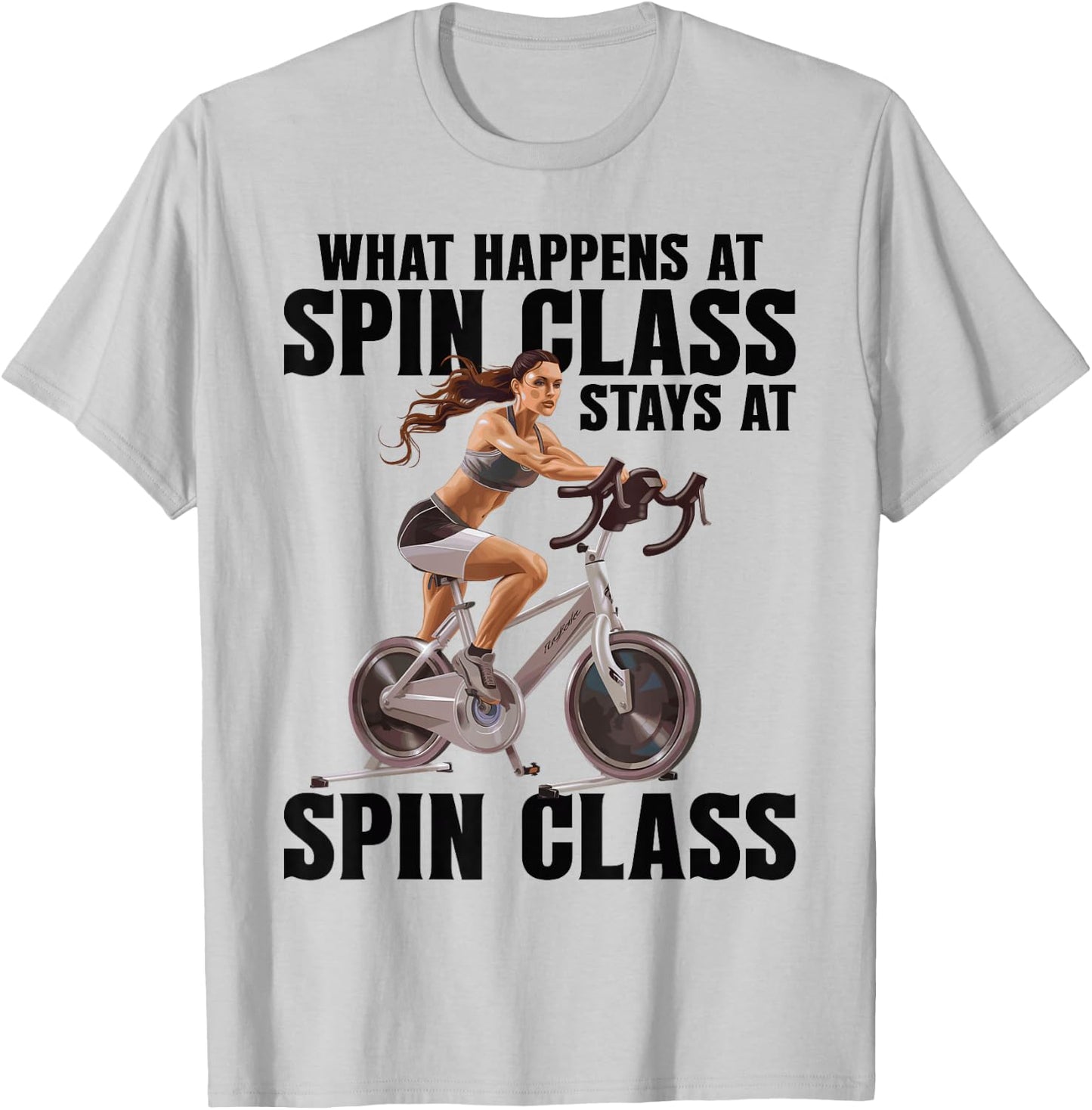 Indoor Cycling Spin Instructor Workout Spinning Spin Class T-Shirt - T-Shirt | Ash