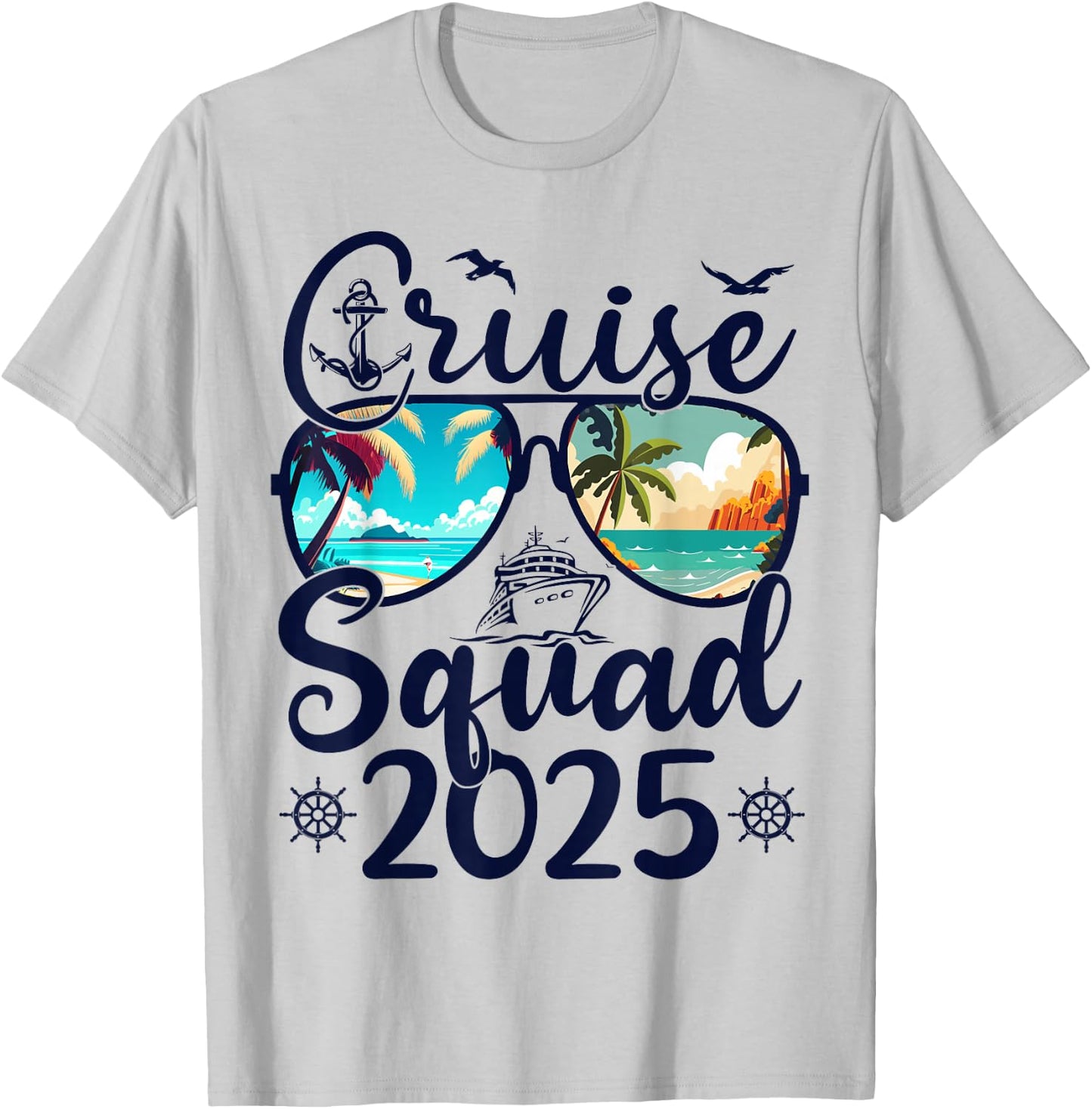 Cruise Squad 2025 Summer Vacation Matching Family Cruise T-Shirt - T-Shirt | Ash