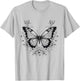 Butterfly Graphical Drawing Animal Flowerful Butterfly Lover T-Shirt - T-Shirt | Ash