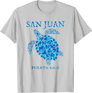 San Juan Puerto Rico Souvenir Sea Turtle Boys Girls Toddler T-Shirt - T-Shirt | Ash