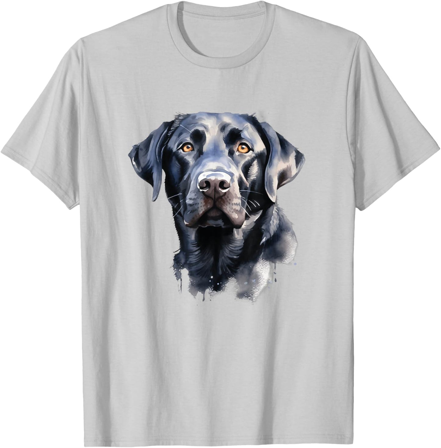Dog Black Labrador Retriever T-Shirt - T-Shirt | Ash