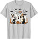 Dog Ghost Cute Dog Dressed As Ghost Funny Halloween Dog T-Shirt - T-Shirt | Ash