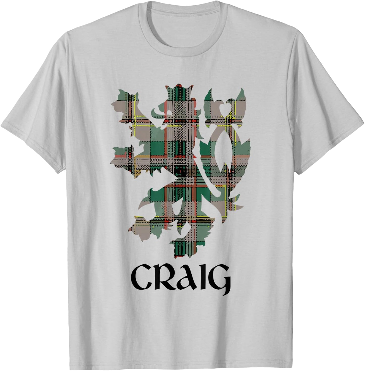 Clan Craig Tartan Scottish Family Name Scotland Pride T-Shirt - T-Shirt | Ash