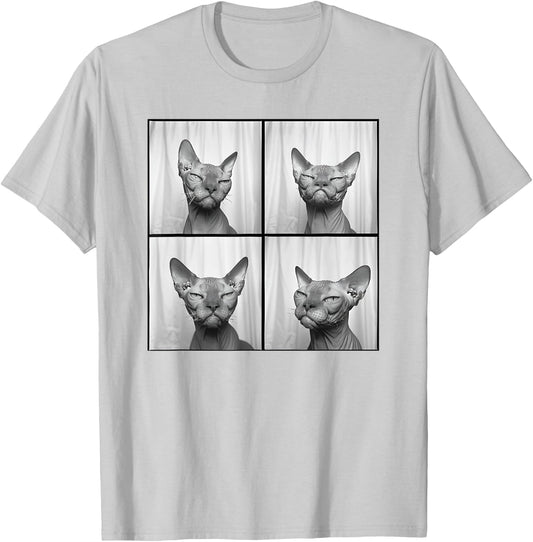 Hairless Sphynx Cat Lover Pet Portrait Love Sphynx Cats T-Shirt - T-Shirt | Ash