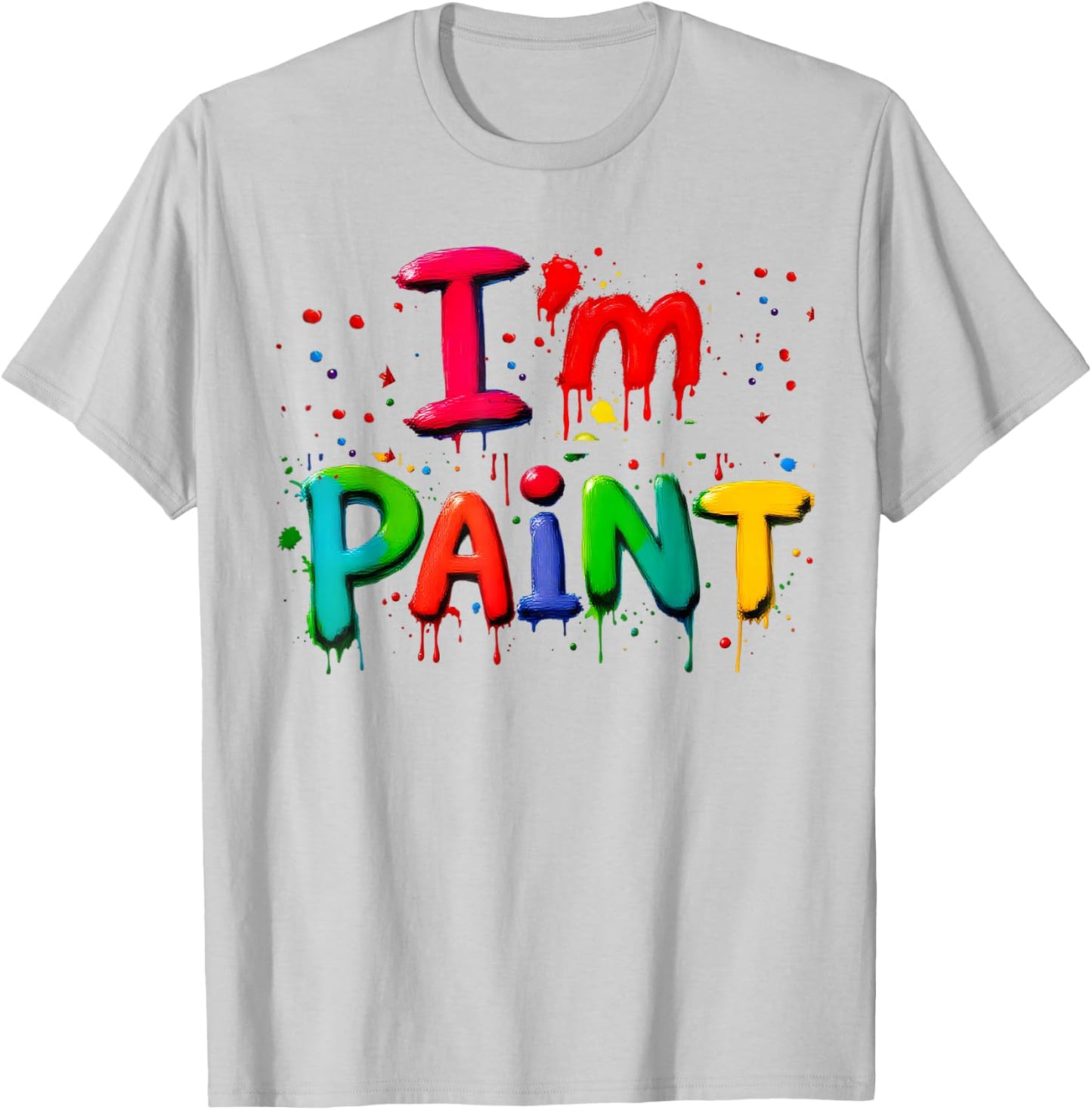 I Love to Finger Paint Matching Couples Valentine I'm Paints T-Shirt - T-Shirt | Ash