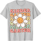 Groovy Kindergarten Back To School First Day of Kindergarten T-Shirt - T-Shirt | Ash